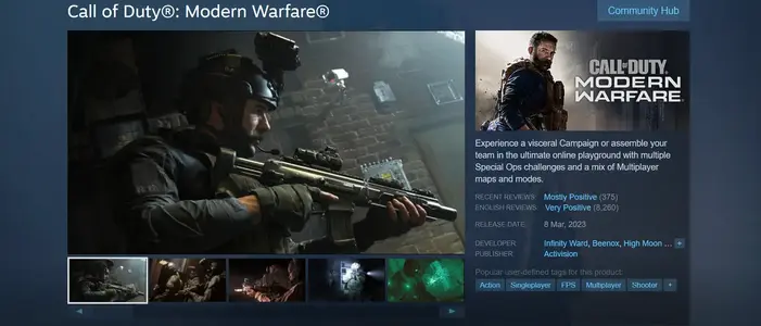 Call of Duty Modern Warfare  Tactical FPS Action with Realistic Combat, Cinematic Campaign & ...webp
