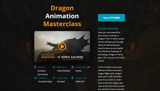 Sophoria Academy – Dragon Animation Masterclass – Advanced Creature Animation and Realistic M...webp