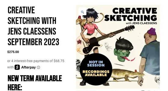 Underpaint Academy – Creative Sketching with Jens Claessens – Mastering Artistic Ideation and...webp